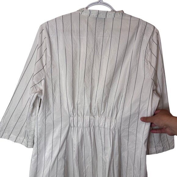 Chalet Et Ceci white striped button-up jacket US M - Picture 4 of 7